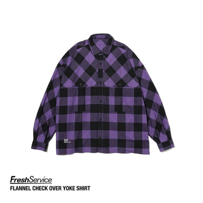 FreshService "FLANNEL CHECK OVER YOKE SHIRT”