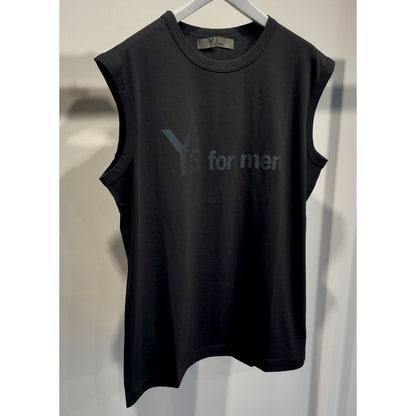 Y's for men Y's for men LOGO PRINT SLEEVELESS T-SHIRTS