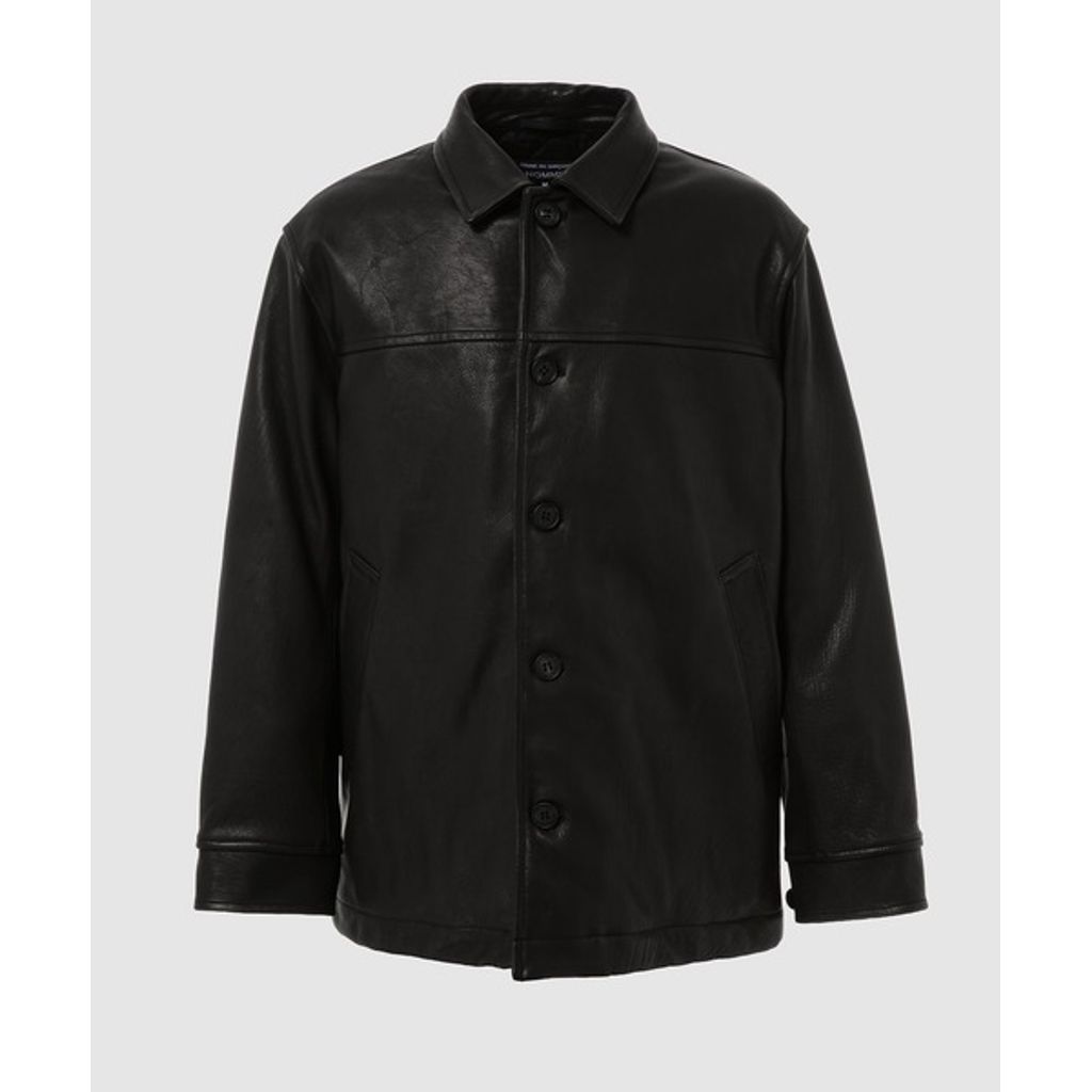 COMME des GARCONS HOMME DEER SKIN LEATHER CAR COAT