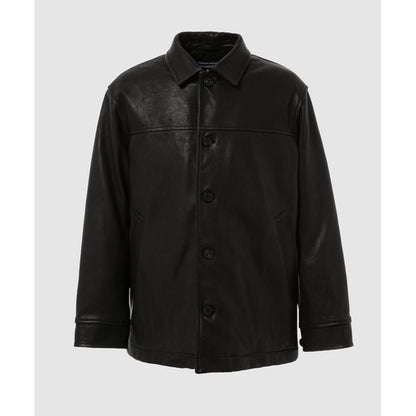 COMME des GARCONS HOMME DEER SKIN LEATHER CAR COAT