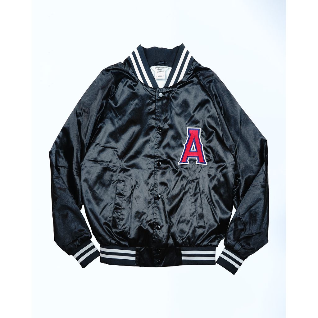 ANDFAMILYS Satin Baseball Jacket -A-