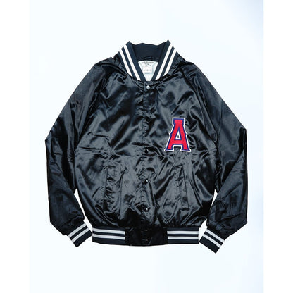 ANDFAMILYS Satin Baseball Jacket -A-