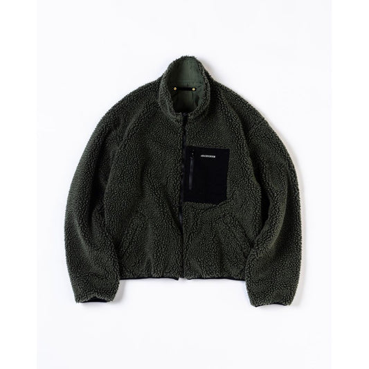 ANACHRONORM REVERSIBLE BOA JACKET OLIVE