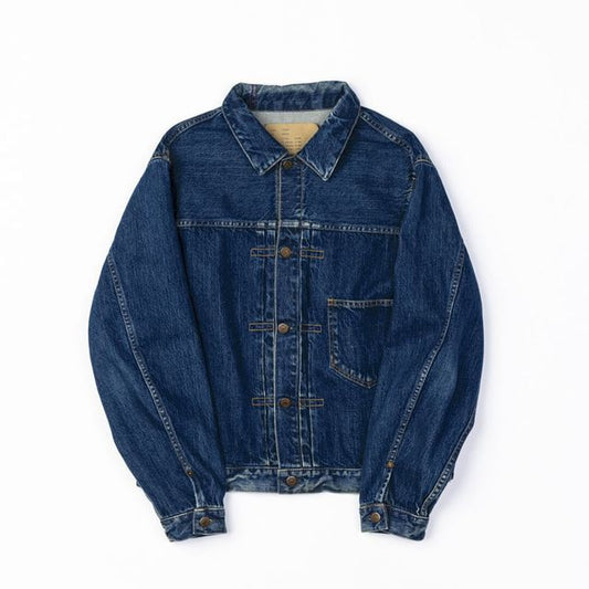 ANACHRONORM FRONT TUCK DENIM JACKET INDIGO(ONE YEAR WASH)