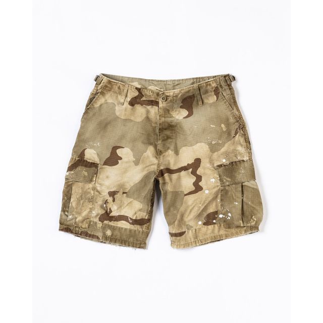 ANACHRONORM AN306 DIRTPAINT DESSERT CAMO SHORT PANTS BEIGE