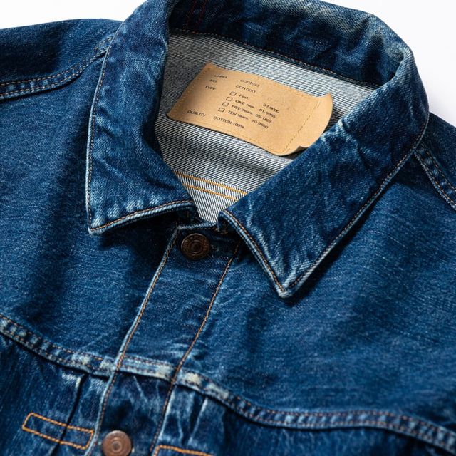 ANACHRONORM FRONT TUCK DENIM JACKET INDIGO(ONE YEAR WASH)