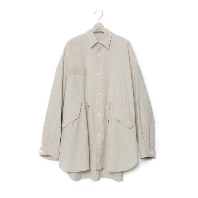 FUMITO GANRYU M-51 Linen Shirt Jk - Beige