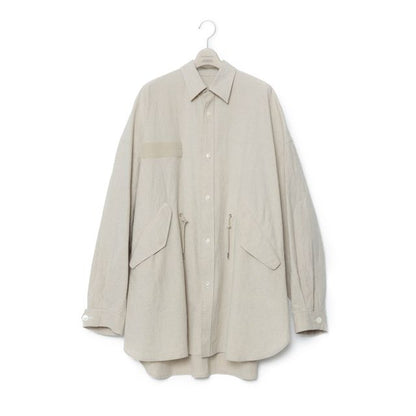 FUMITO GANRYU M-51 Linen Shirt Jk - Beige