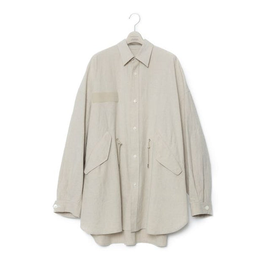 FUMITO GANRYU M-51 Linen Shirt Jk - Beige