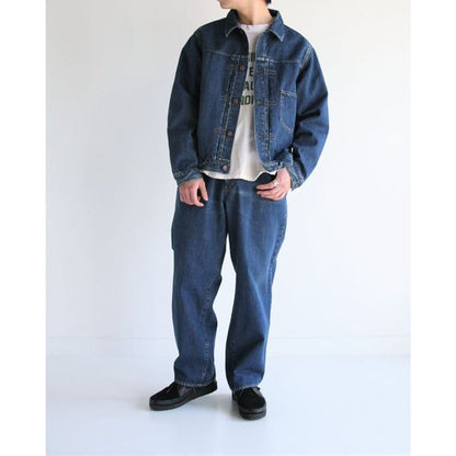 ANACHRONORM FRONT TUCK DENIM JACKET INDIGO(ONE YEAR WASH)