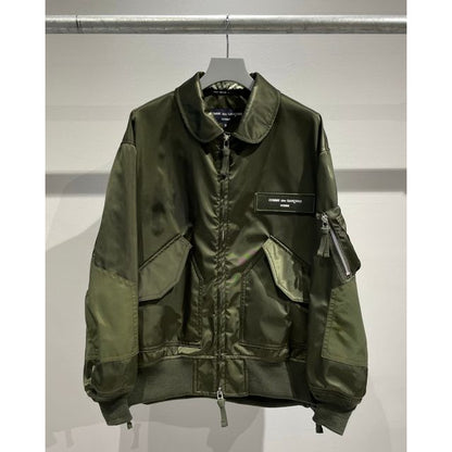 COMME des GARCONS HOMME ナイロンツイル ミリタリージャケット (KHAKI)