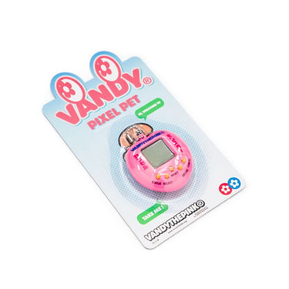 VANDY THE PINK PIXEL PET KEYCHAIN