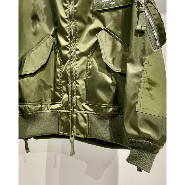 COMME des GARCONS HOMME ナイロンツイル ミリタリージャケット (KHAKI)