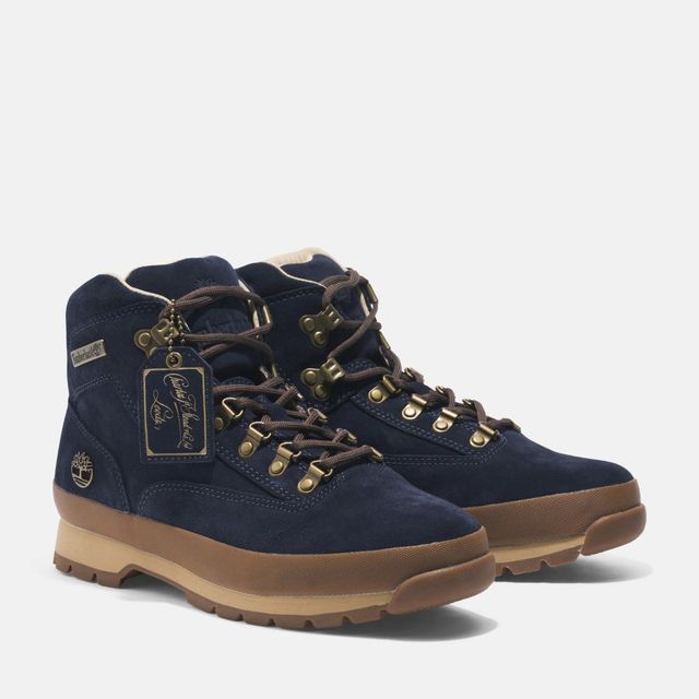 Timberland Euro Hiker Hiking Boots Dark Blue Suede