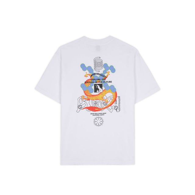 BRAIN DEAD FUTURE SOUNDS T-SHIRT - WHITE