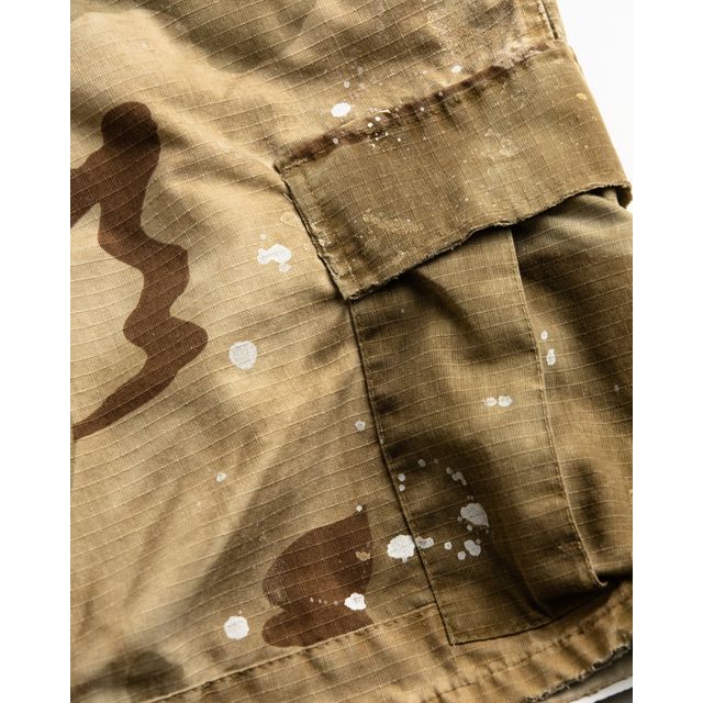 ANACHRONORM AN306 DIRTPAINT DESSERT CAMO SHORT PANTS BEIGE