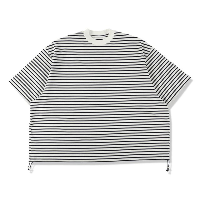 is-ness BALLOON STRIPES T SHIRT