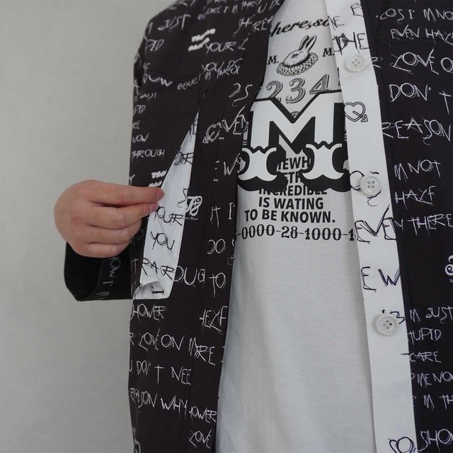 THOMAS MAGPIE original print coat black