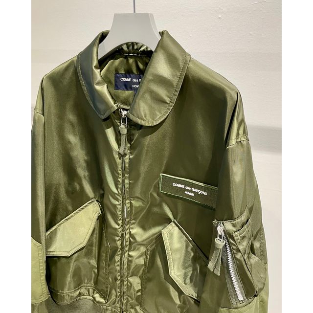 COMME des GARCONS HOMME ナイロンツイル ミリタリージャケット (KHAKI)