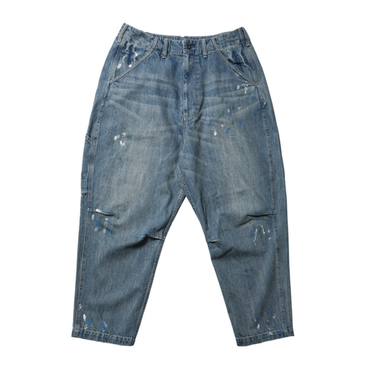 Liberaiders STAMPED DENIM SARROUEL PANTS