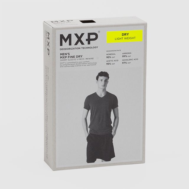 MXP  FINE DRY SHORT SLEEVE V-NECK