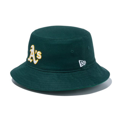 NEW ERA バケット01 リバーシブル MLB Reversible Hat オークランド・アスレチックス ダークグリーン/ケリーグリーン