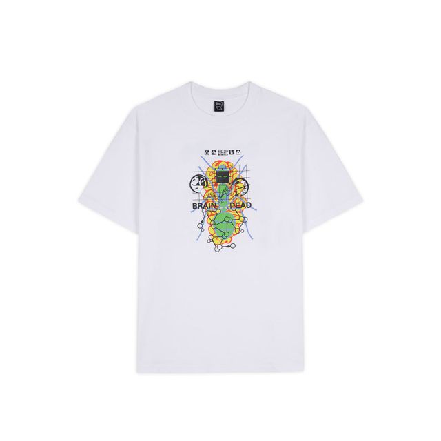 BRAIN DEAD FUTURE SOUNDS T-SHIRT - WHITE