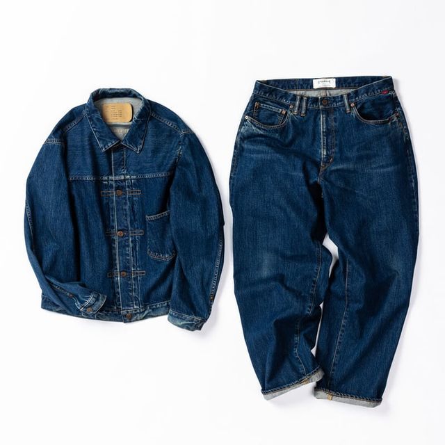 ANACHRONORM FRONT TUCK DENIM JACKET INDIGO(ONE YEAR WASH)