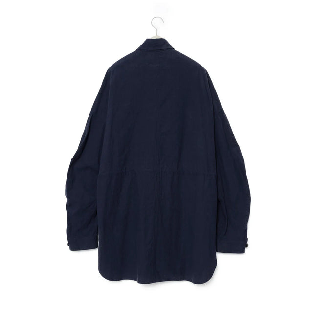 FUMITO GANRYU M-51 Linen Shirt Jk - Navy