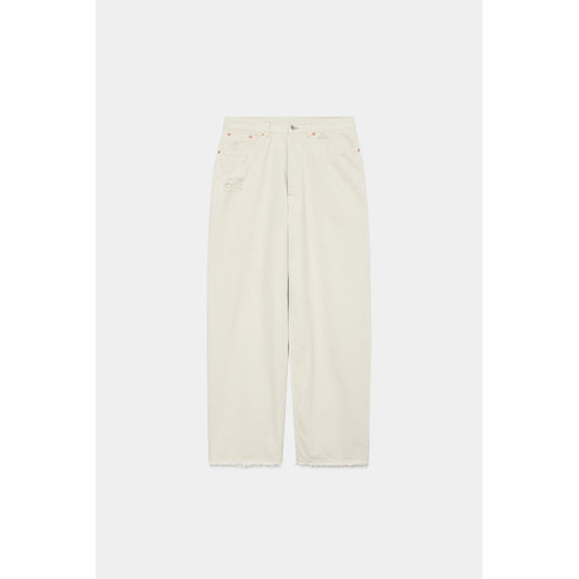 MARKA LOOSE STRAIGHT FIT JEANS - off white -