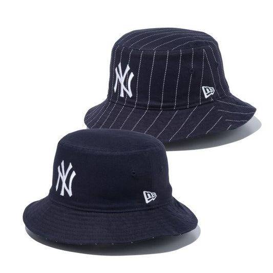 NEW ERA バケット01 リバーシブル MLB Reversible Hat ニューヨーク・ヤンキース ネイビー/ネイビーストライプ