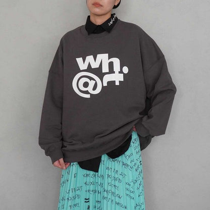 THOMAS MAGPIE sweat standard “WH@T”