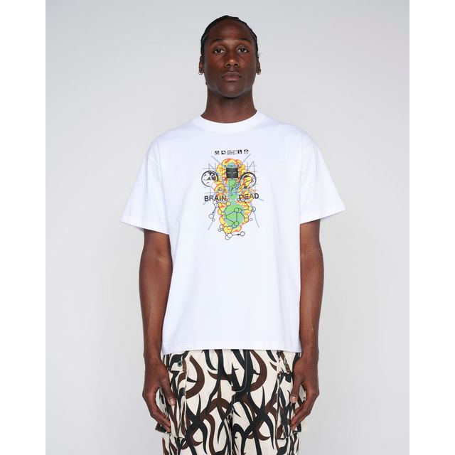 BRAIN DEAD FUTURE SOUNDS T-SHIRT - WHITE